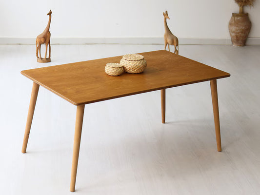 Rectangular Coffee Table, Walnut Modern Wooden Small Coffee Table, Mid Century Modern Coffee Table, Unique Coffee Table, Handmade Furniture